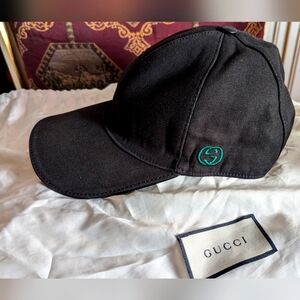 Gucci Unisex Black hat Large